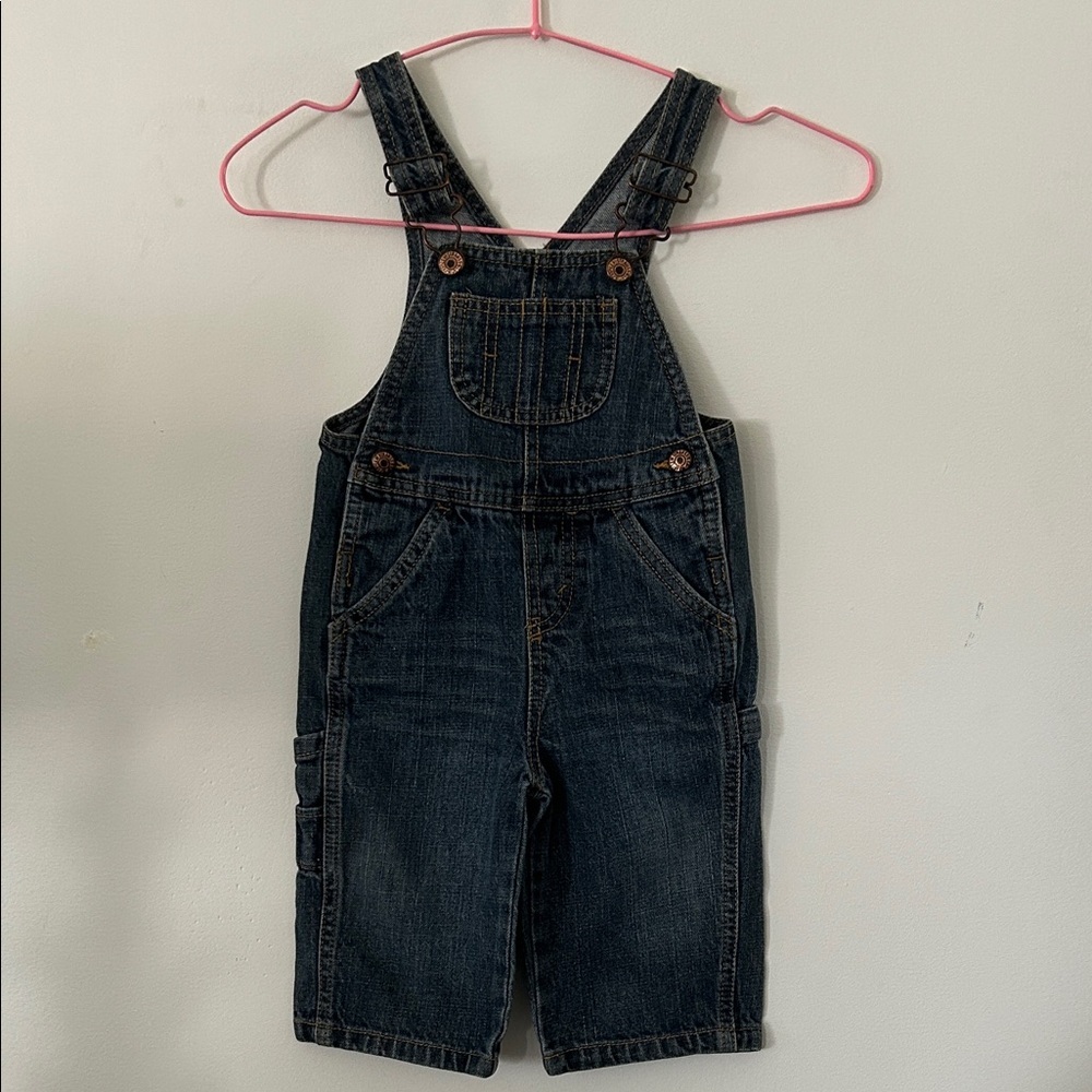 Levi's Classic Blue Denim Overalls for Kids 12 months